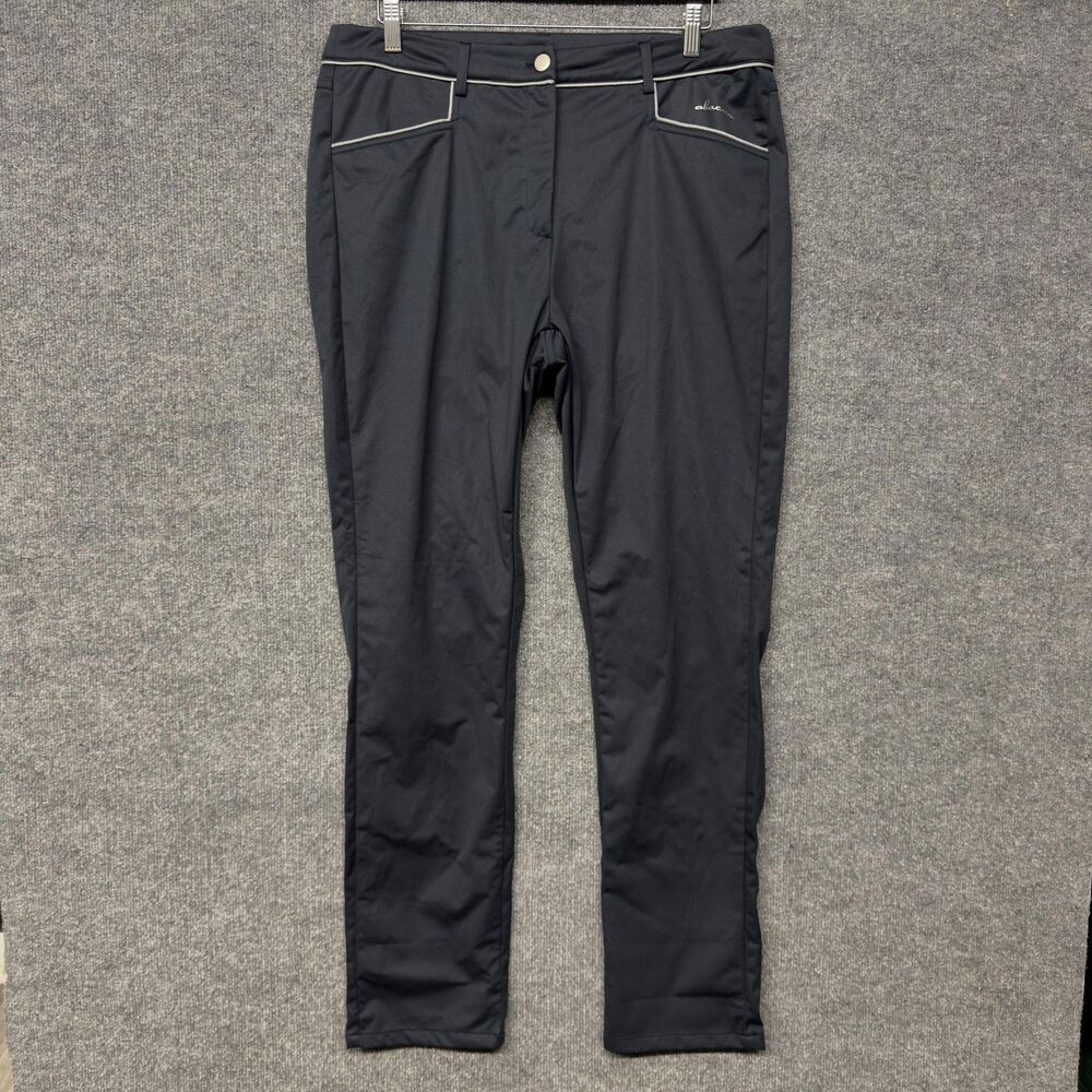 Abacus LDS Tralee Softshell Chino Pants Women’s 44 Navy Golf Water Repellent NWT